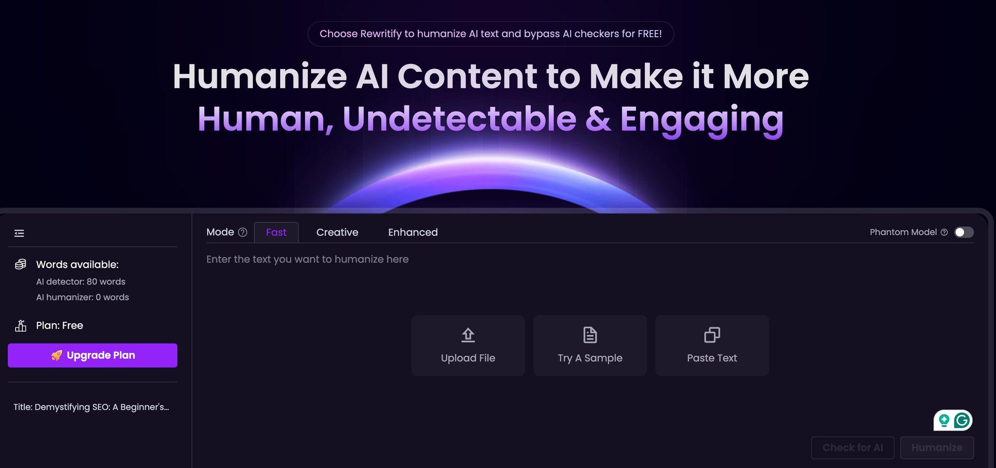 Rewritify Review: AI Humanizer or Just a Rewriter?